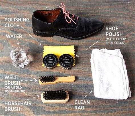 proper way to polish shoes